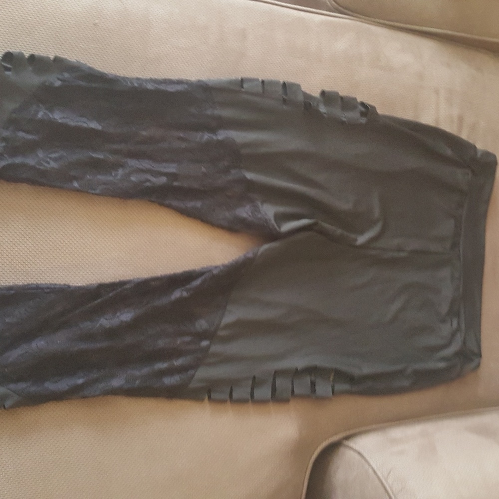 Lace spandex leggings
